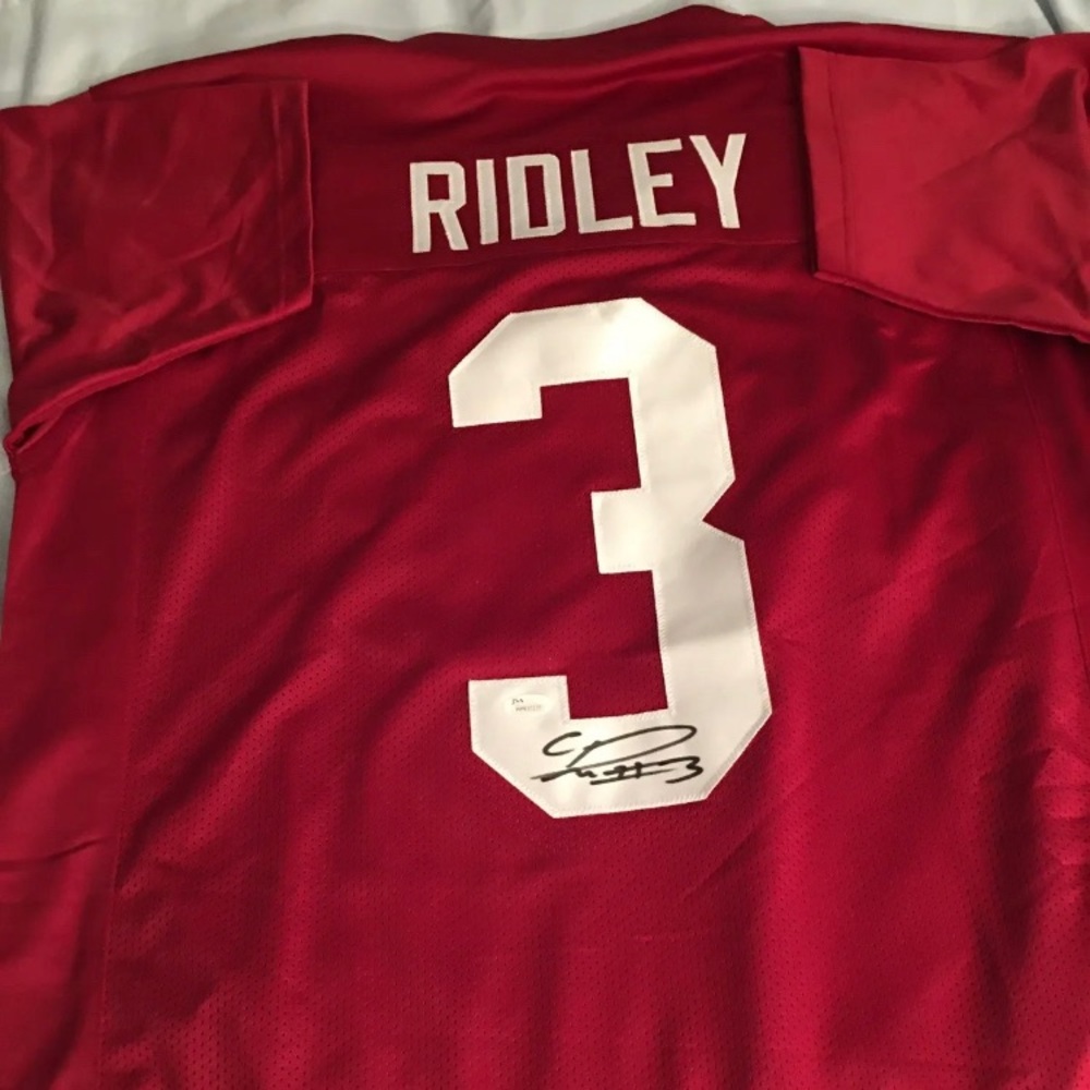 Calvin Ridley Autographed Jersey Atlanta Falcons Alabama Crimson Tide JSA